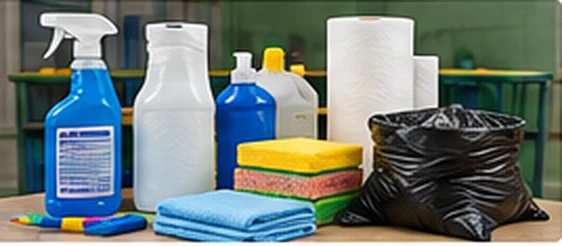 Institutional cleaning and custodial products